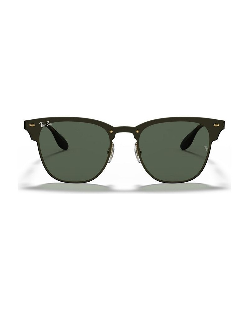 Sunglasses RB3576N BLAZE CLUBMASTER GOLD/GREEN GRAD $19.43 Unisex