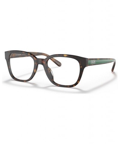 Men's Square Eyeglasses HC6190U Transparent Brown Gradient $19.60 Mens