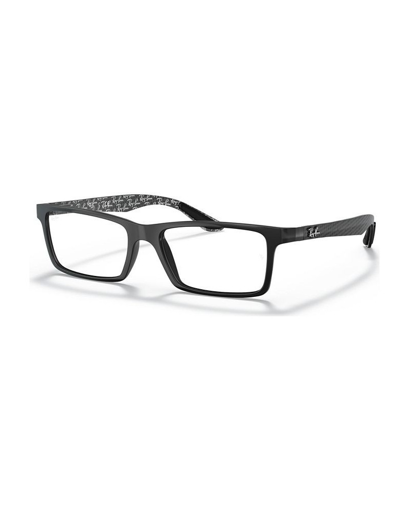 RX8901 Men's Rectangle Eyeglasses Shiny Blac $26.40 Mens