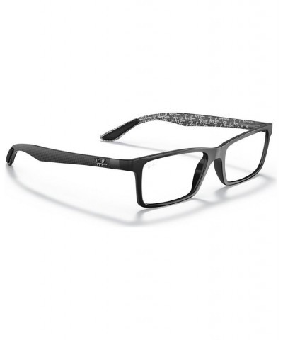 RX8901 Men's Rectangle Eyeglasses Shiny Blac $26.40 Mens