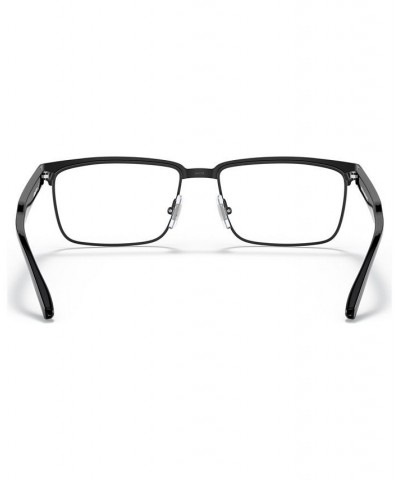 Unisex Rectangle Eyeglasses AN613154-O Matte Black $30.94 Unisex