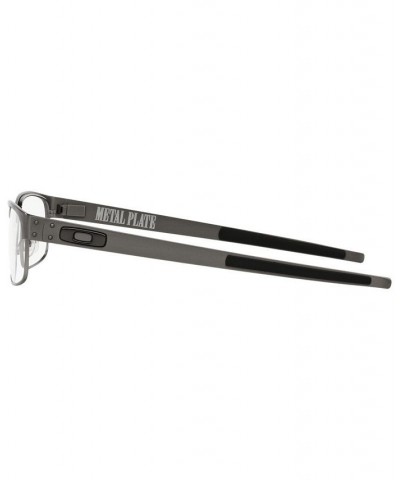 OX5038 Metal Plate Men's Rectangle Eyeglasses Silver $33.33 Mens