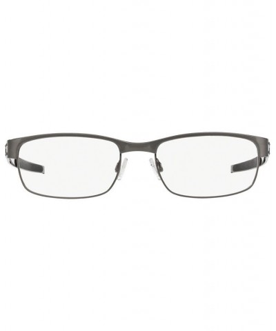 OX5038 Metal Plate Men's Rectangle Eyeglasses Silver $33.33 Mens