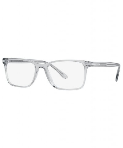 PR14WV Men's Rectangle Eyeglasses Blue Crystal $55.67 Mens