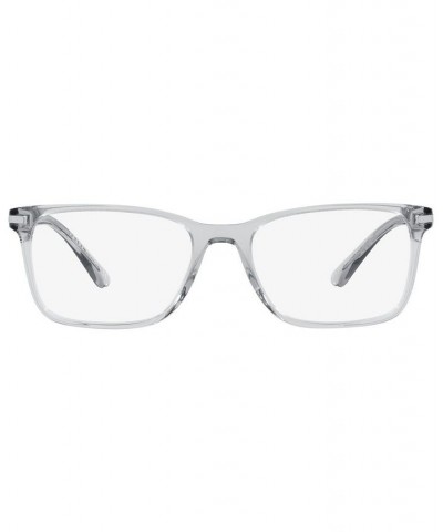 PR14WV Men's Rectangle Eyeglasses Blue Crystal $55.67 Mens