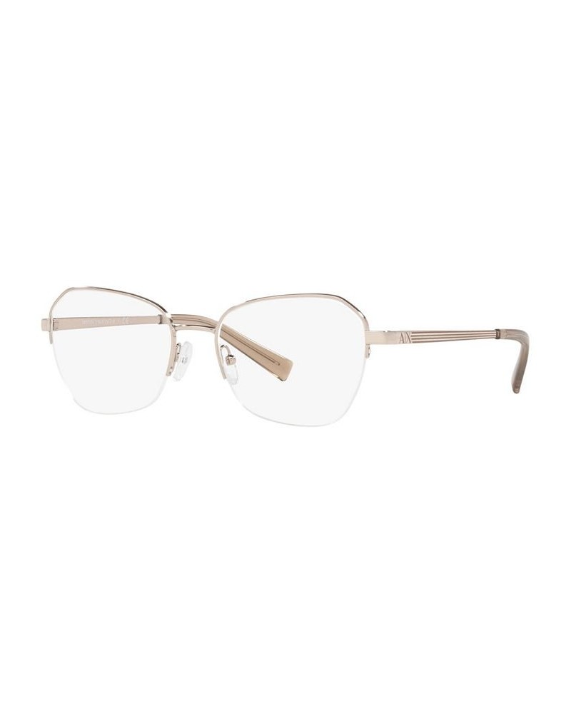 Women's Cat Eye Eyeglasses AX1045 Pale Gold-Tone $32.88 Womens