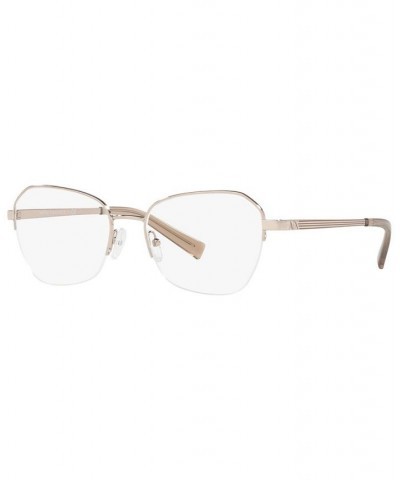 Women's Cat Eye Eyeglasses AX1045 Pale Gold-Tone $32.88 Womens