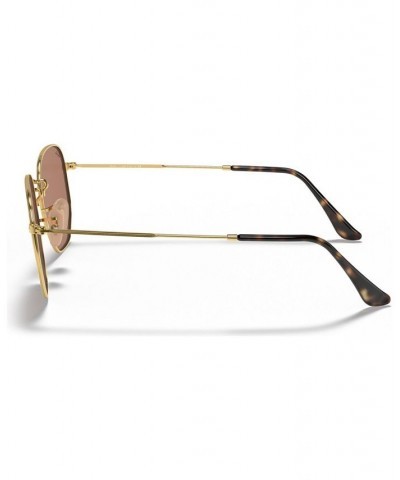Sunglasses RB3548N HEXAGONAL FLAT LENSES GOLD/COPPER MIRROR $43.24 Unisex