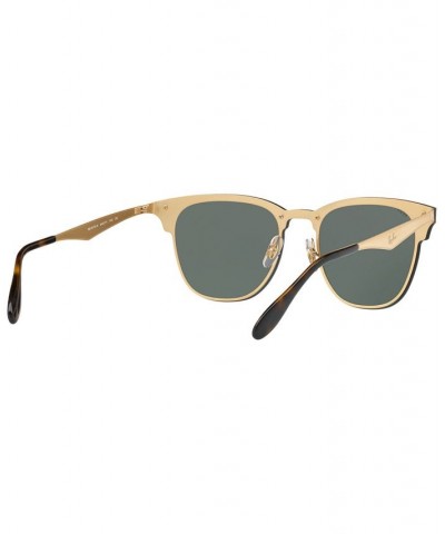 Sunglasses RB3576N BLAZE CLUBMASTER GOLD/GREEN GRAD $19.43 Unisex