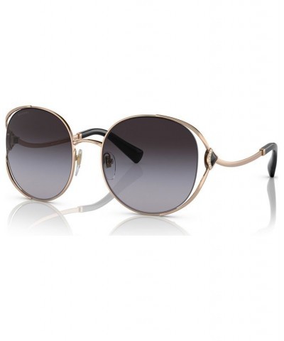 Women's Sunglasses BV6181B57-Y Purple Gold Tone $153.99 Womens