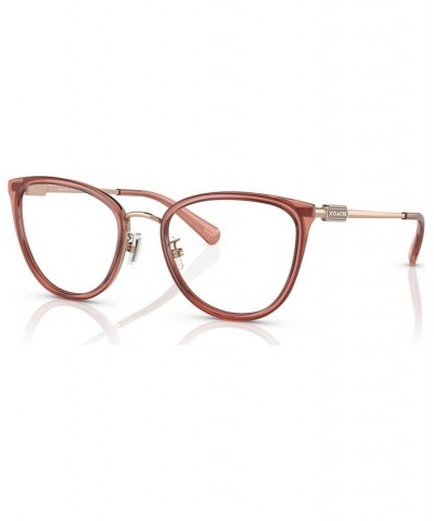 Women's Cat Eye Eyeglasses HC514654-O Transparent Pink $48.07 Womens