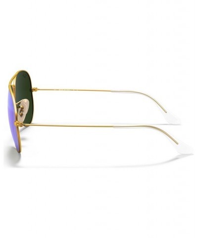 Sunglasses RB3025 AVIATOR MIRROR Gold Matte/Blue Mirror $22.56 Unisex