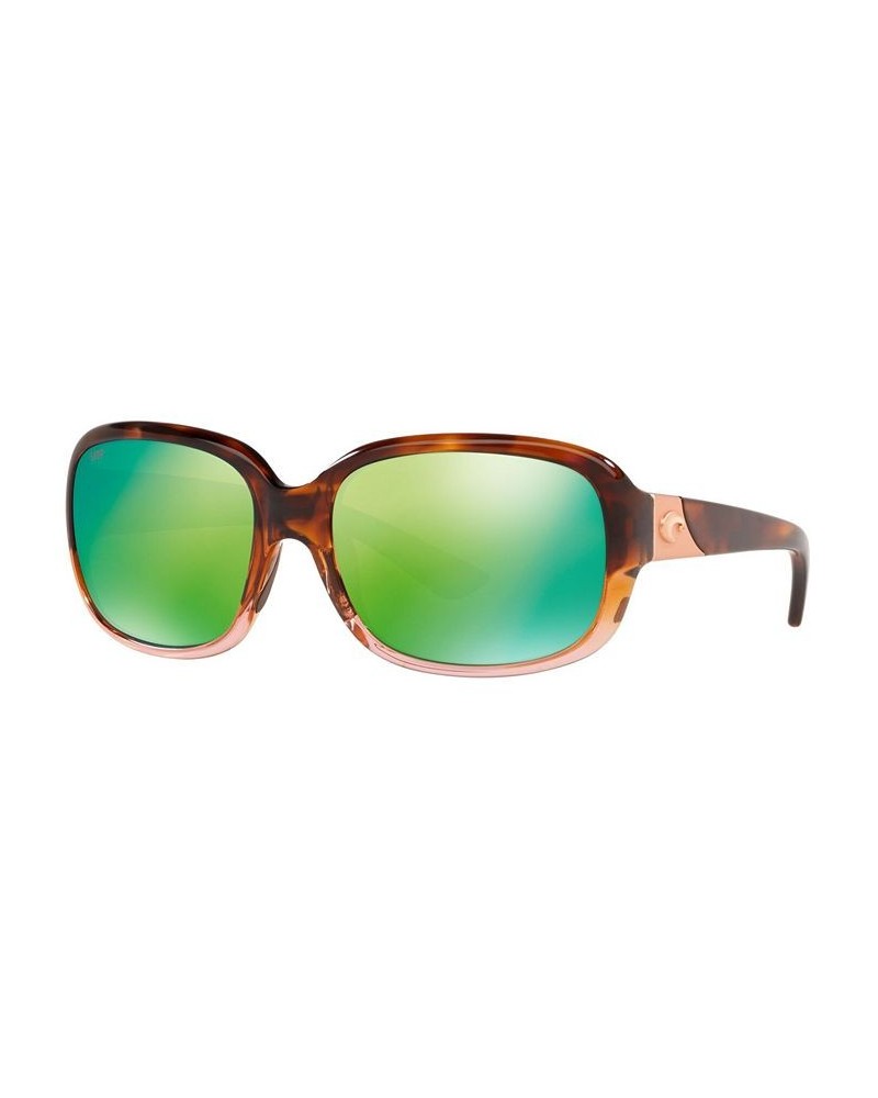 Women's Polarized Sunglasses GANNET 58 TORT/GRN MIR P $25.56 Womens